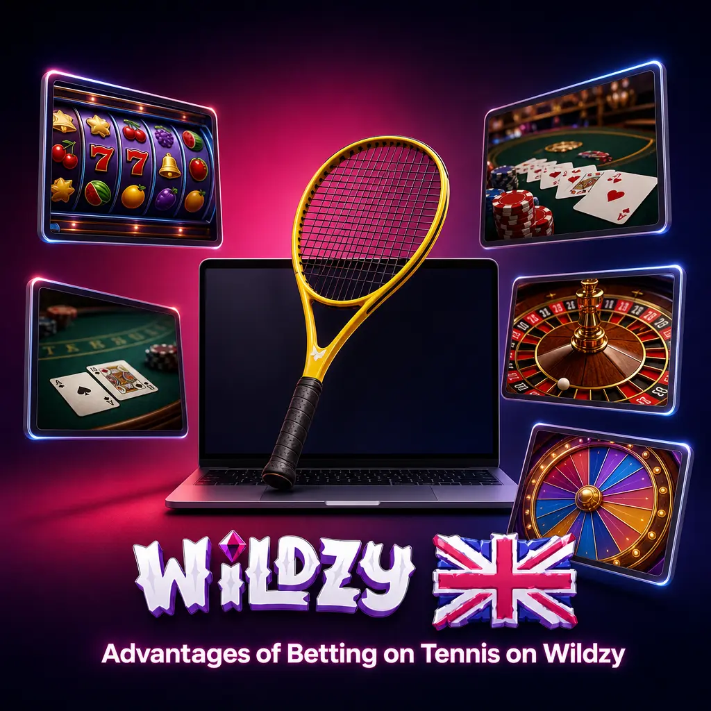 Wildzy tennis betting platform advantages including live odds, Grand Slam coverage, and UK Gambling Commission licence