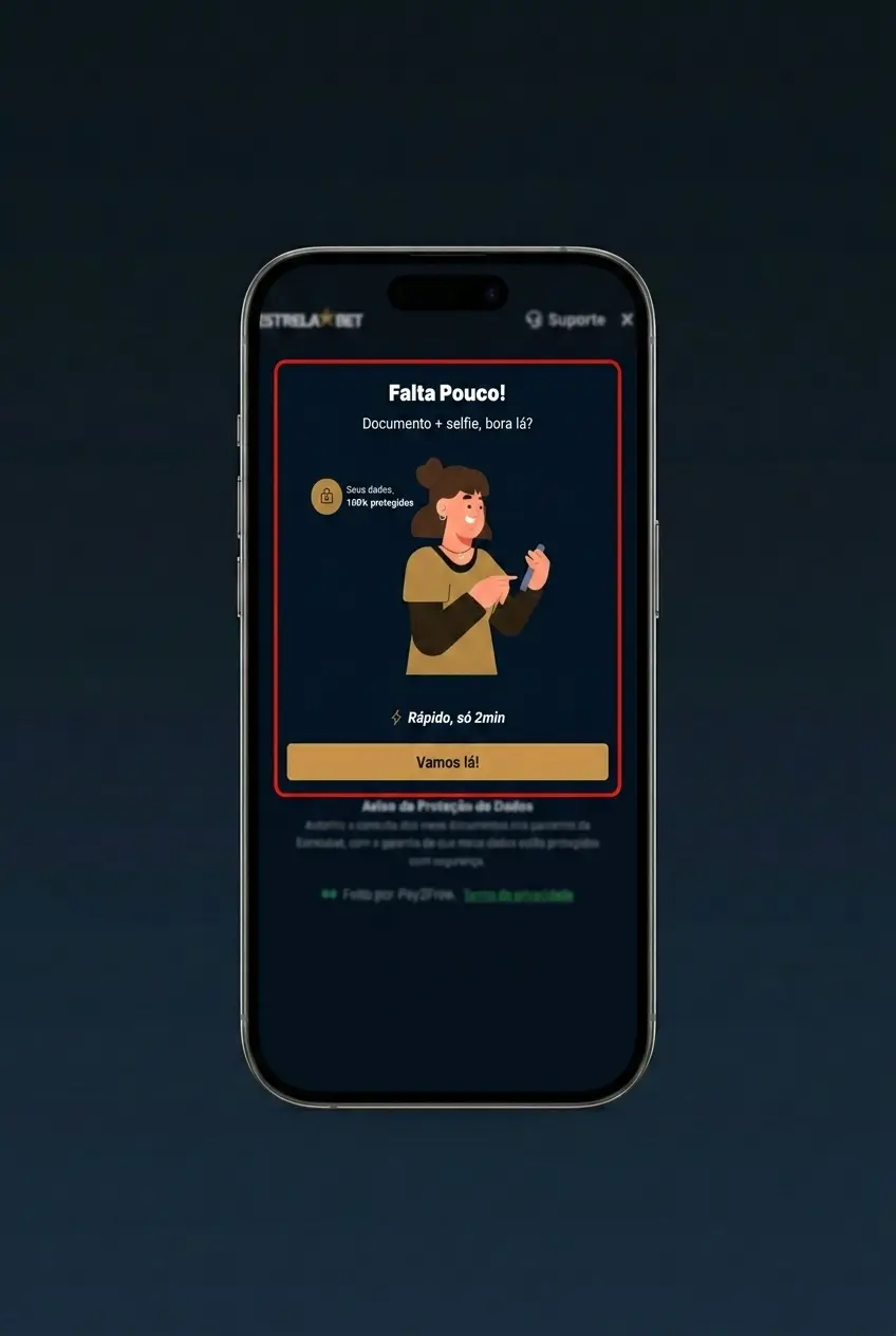 Aplicativo EstrelaBet aberto em smartphone mostrando mercados de apostas na Fórmula 1 disponíveis