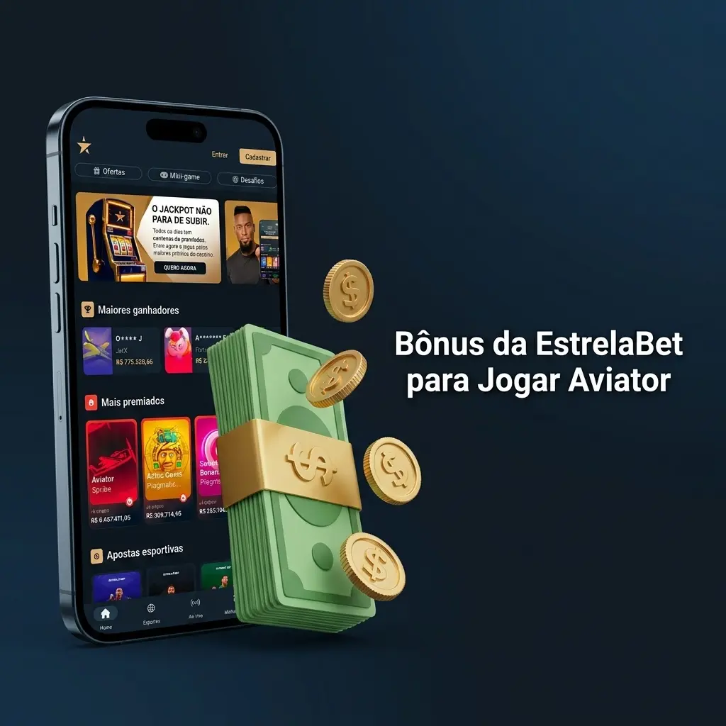 Bônus de boas-vindas da EstrelaBet para jogar Aviator com crédito automático após primeiro depósito