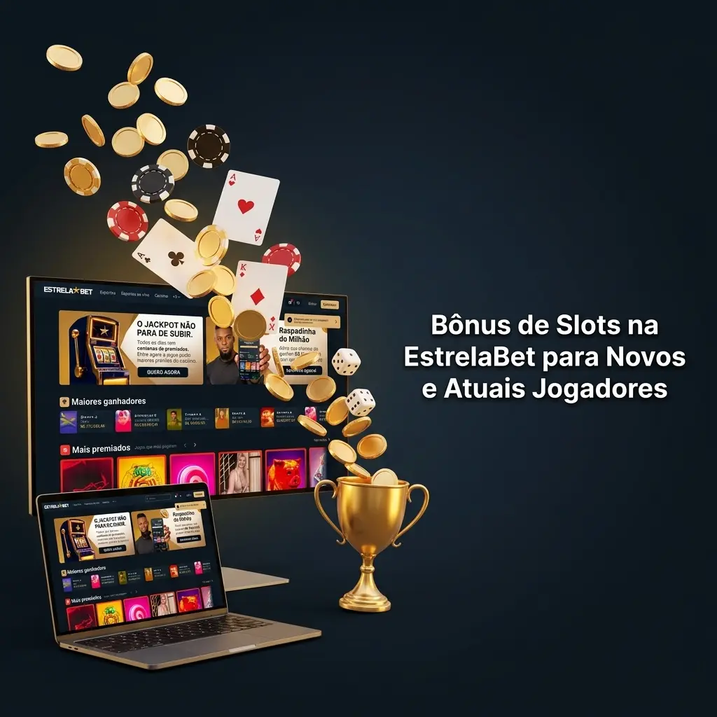 Bônus de slots na EstrelaBet com 100% no primeiro depósito até R$500 para novos e atuais jogadores