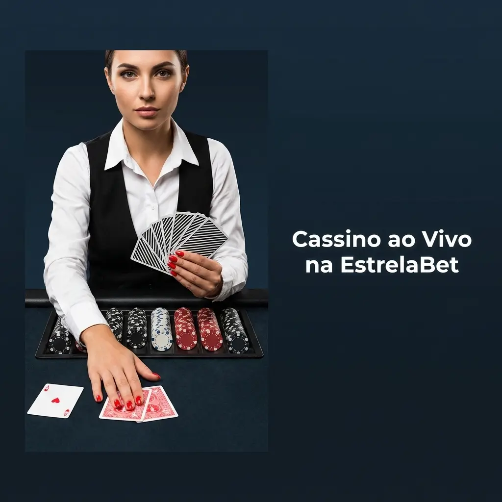 Mesa de cassino ao vivo na EstrelaBet com dealer real e transmissão em alta definição via Evolution Gaming