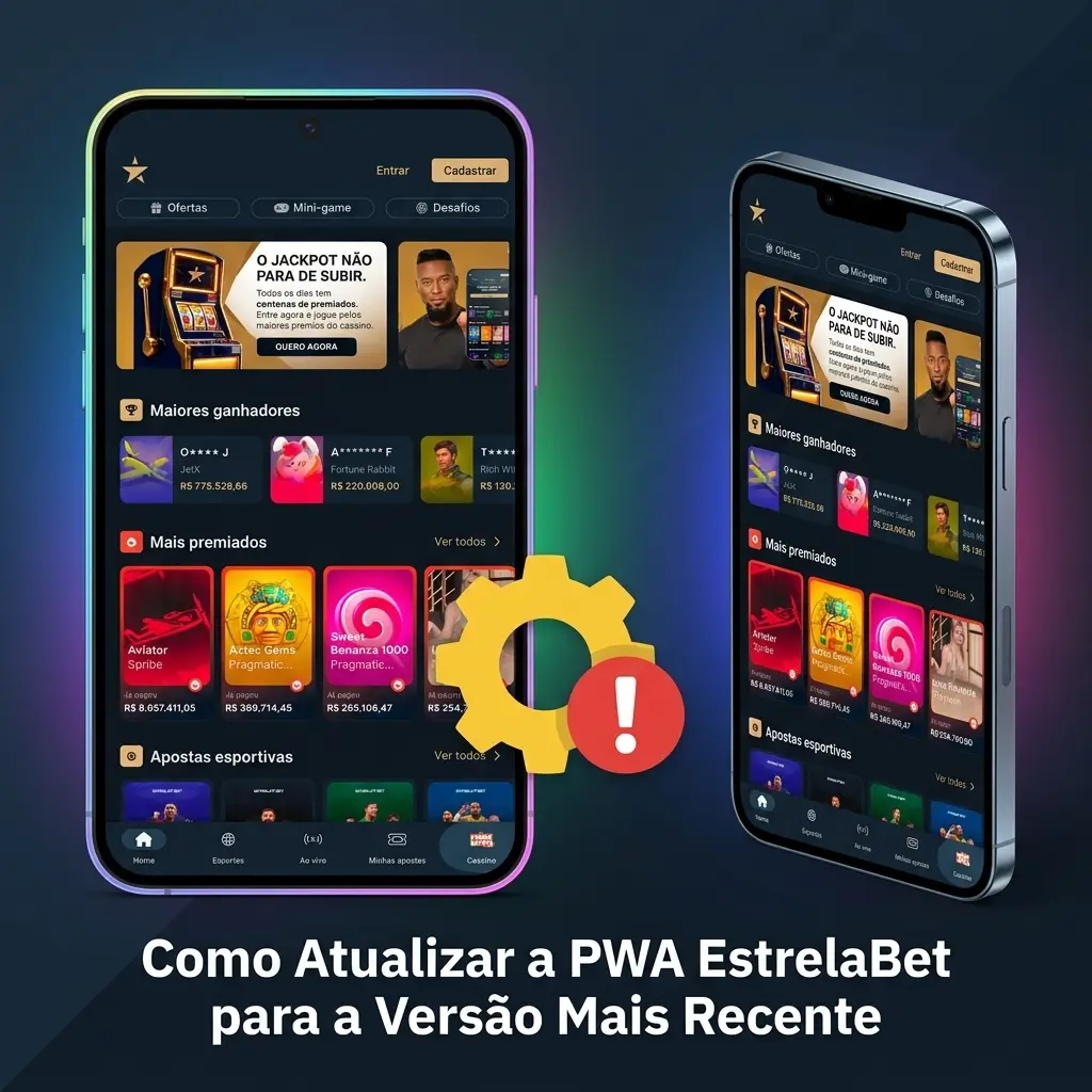 Atualização automática da PWA EstrelaBet sem necessidade de downloads ou lojas de aplicativos