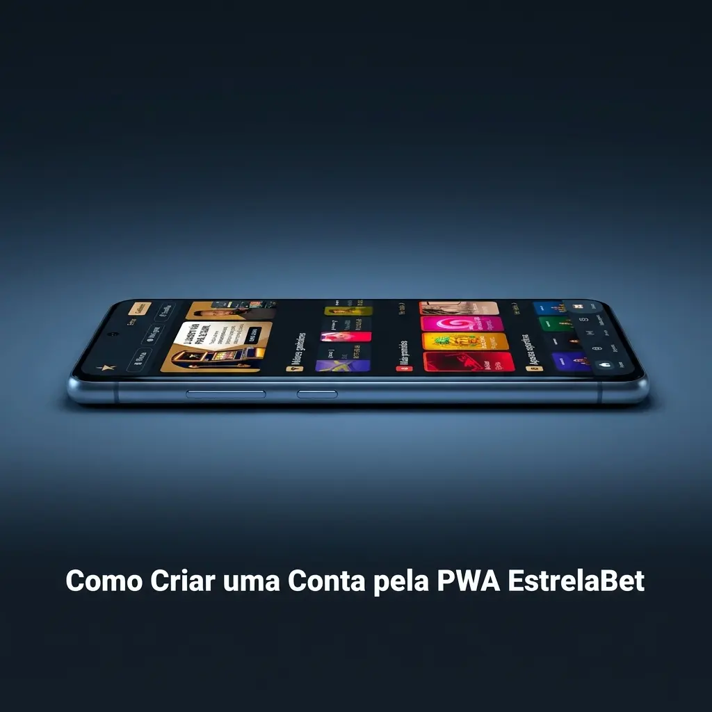 Tela de cadastro da EstrelaBet via PWA com formulário de registro e opção de bônus de boas-vindas