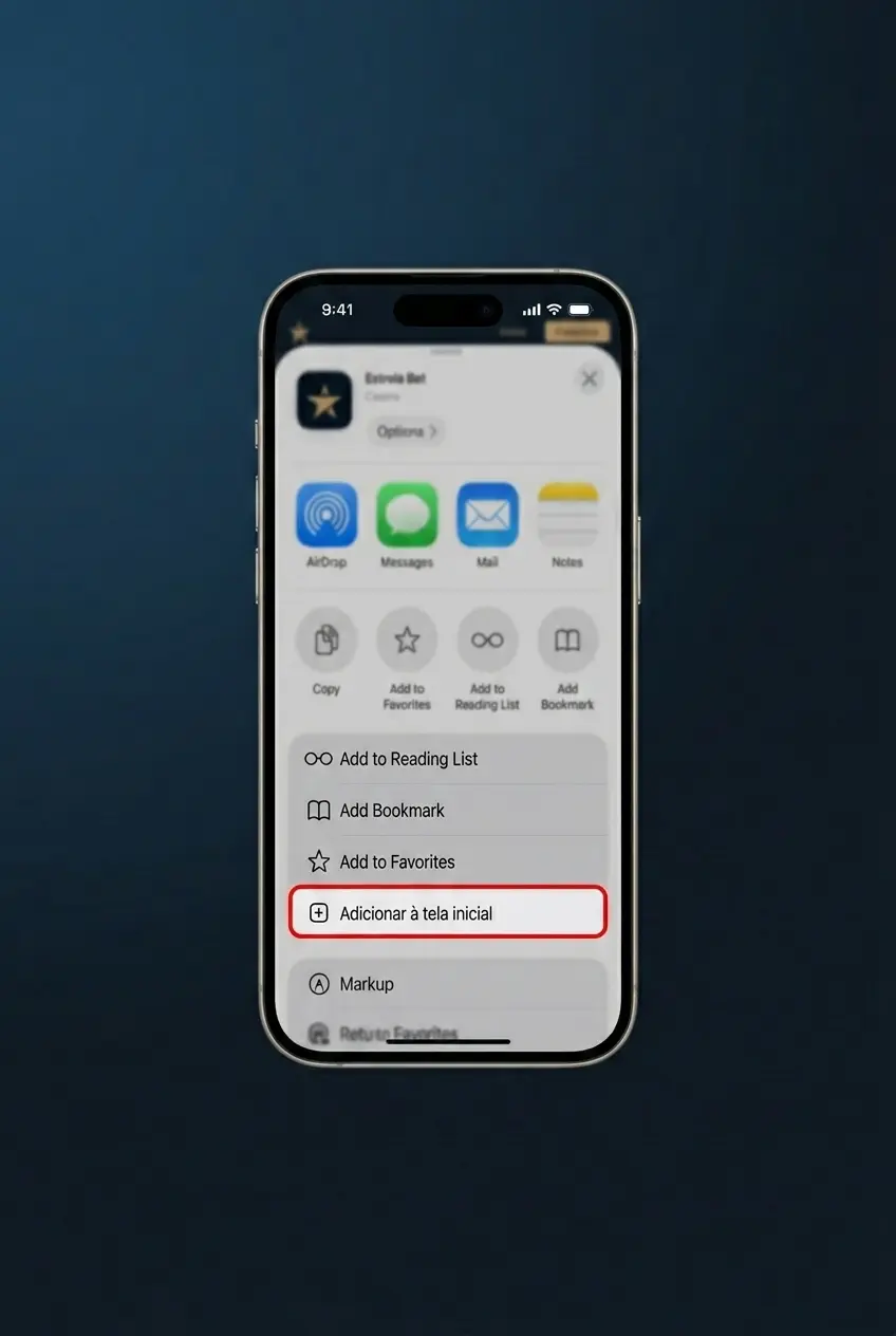 Tela de instalação do app EstrelaBet na App Store em iPhone para jogar Aviator no iOS