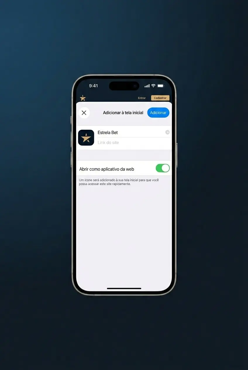 Tela de instalação do app EstrelaBet na App Store do iPhone para jogar Aviator no iOS