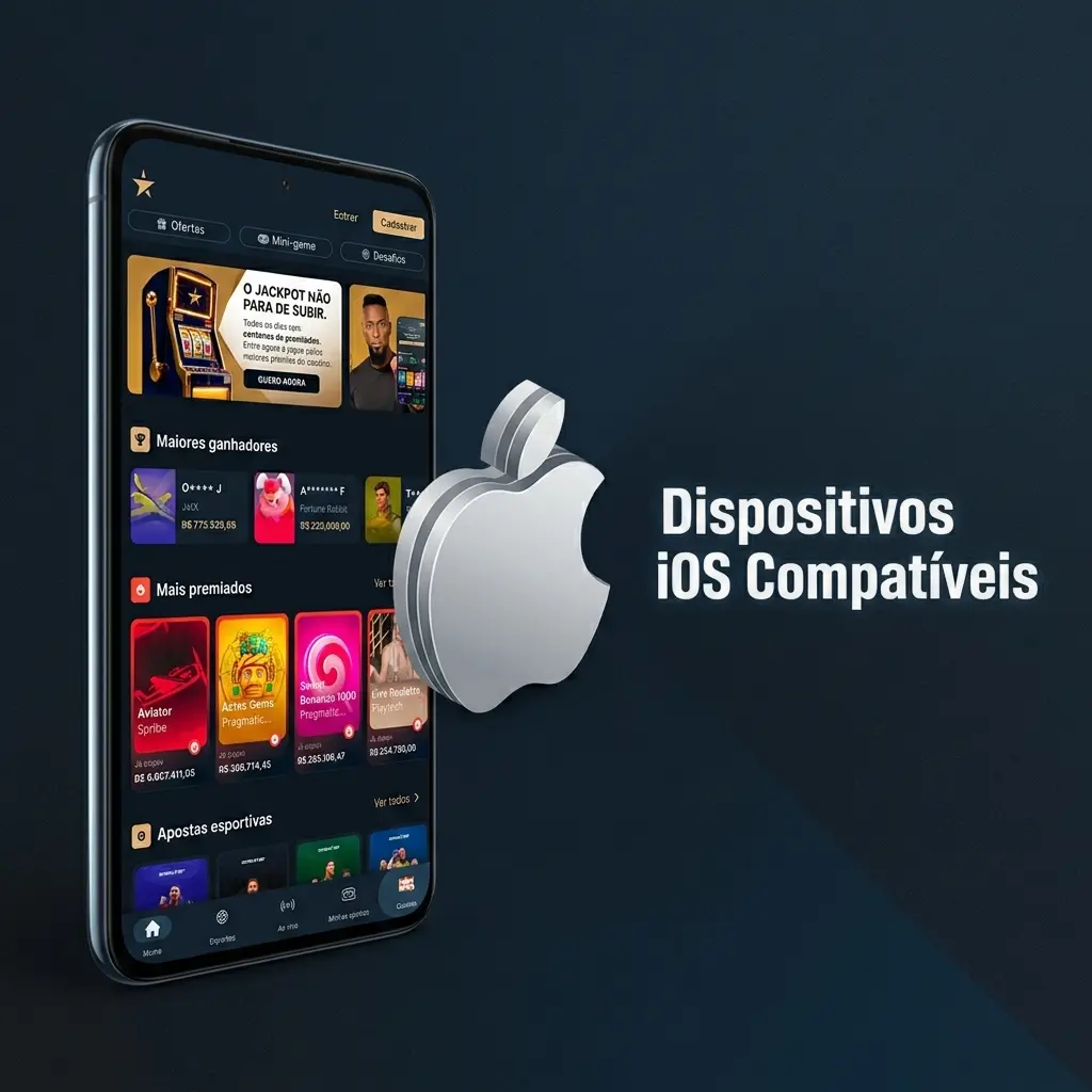 Dispositivos iOS compatíveis com a PWA da EstrelaBet, incluindo iPhones, iPads e iPod Touch