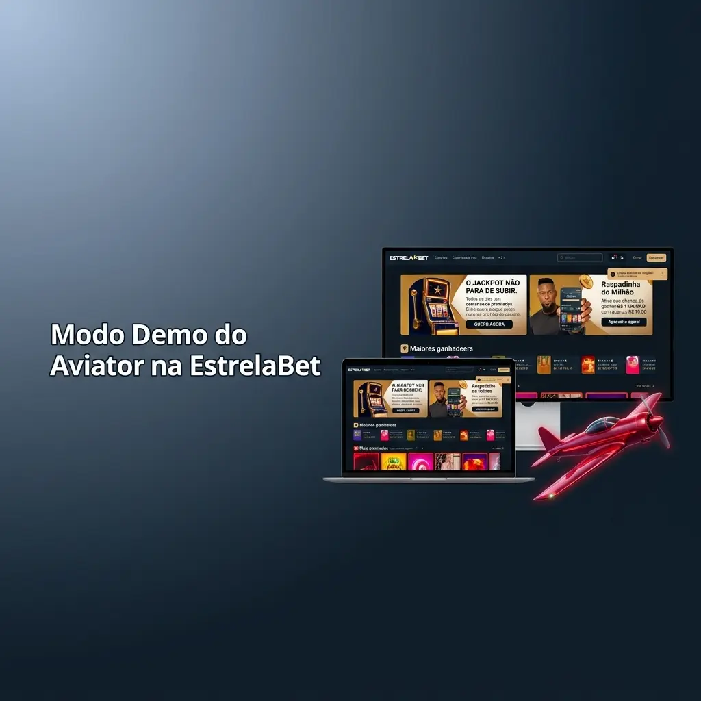 Modo demo do Aviator na EstrelaBet com créditos virtuais, sem cadastro ou depósito necessário