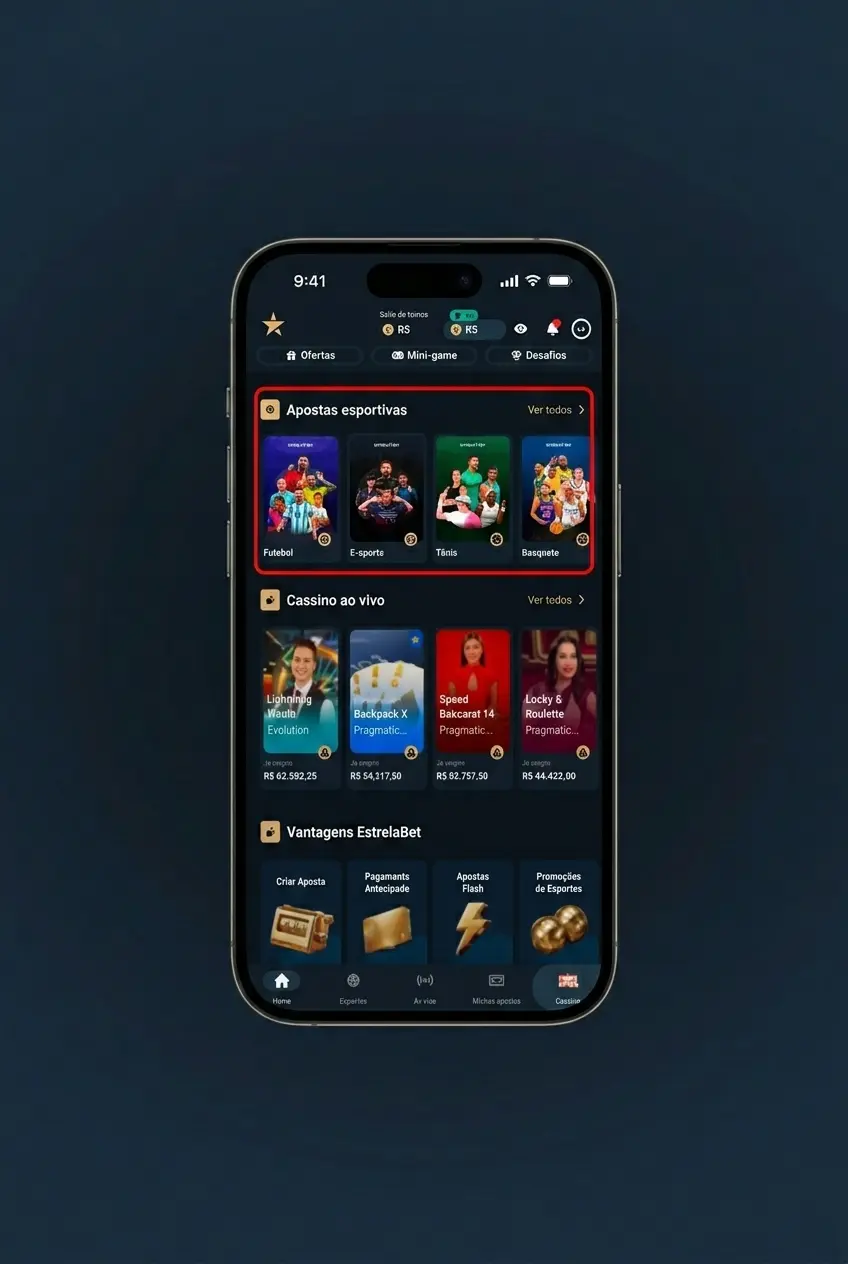 Passos para apostar no app EstrelaBet: instale, faça login, escolha esporte e confirme sua aposta.