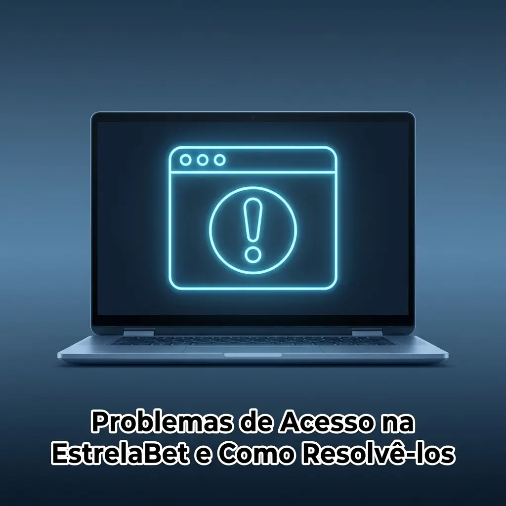 Tela de login da EstrelaBet com mensagem de erro e opções para resolver problemas de acesso à conta