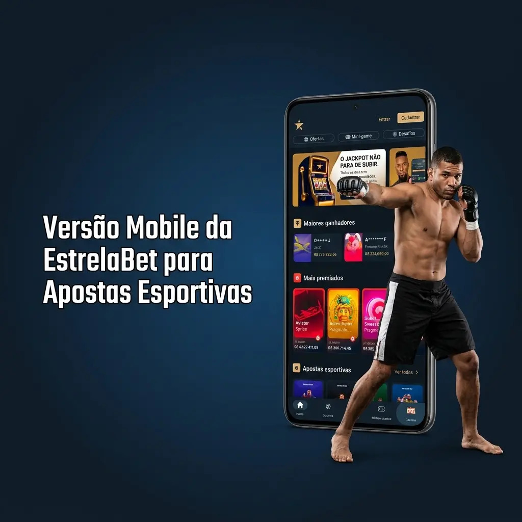 Interface mobile da EstrelaBet no navegador com apostas esportivas, odds ao vivo e pagamentos via Pix