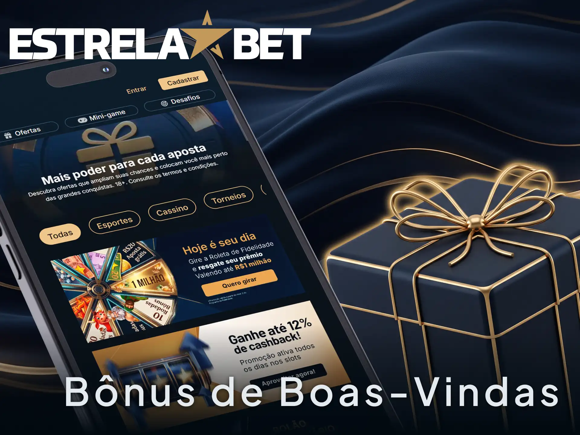 Ative o bônus de boas-vindas para novos usuários no app EstrelaBet e aposte.