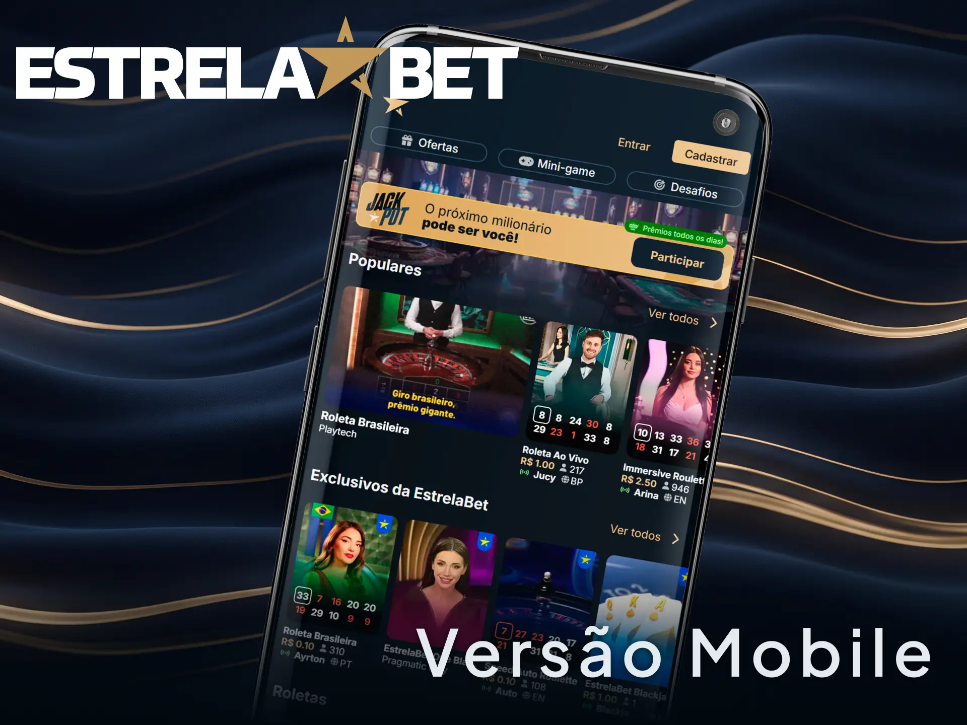 Conheça a versão mobile do site EstrelaBet para apostar pelo navegador do celular.