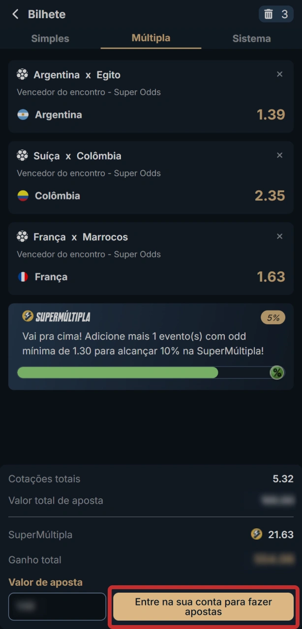 Confirme a aposta no app EstrelaBet e torça pelo seu palpite.