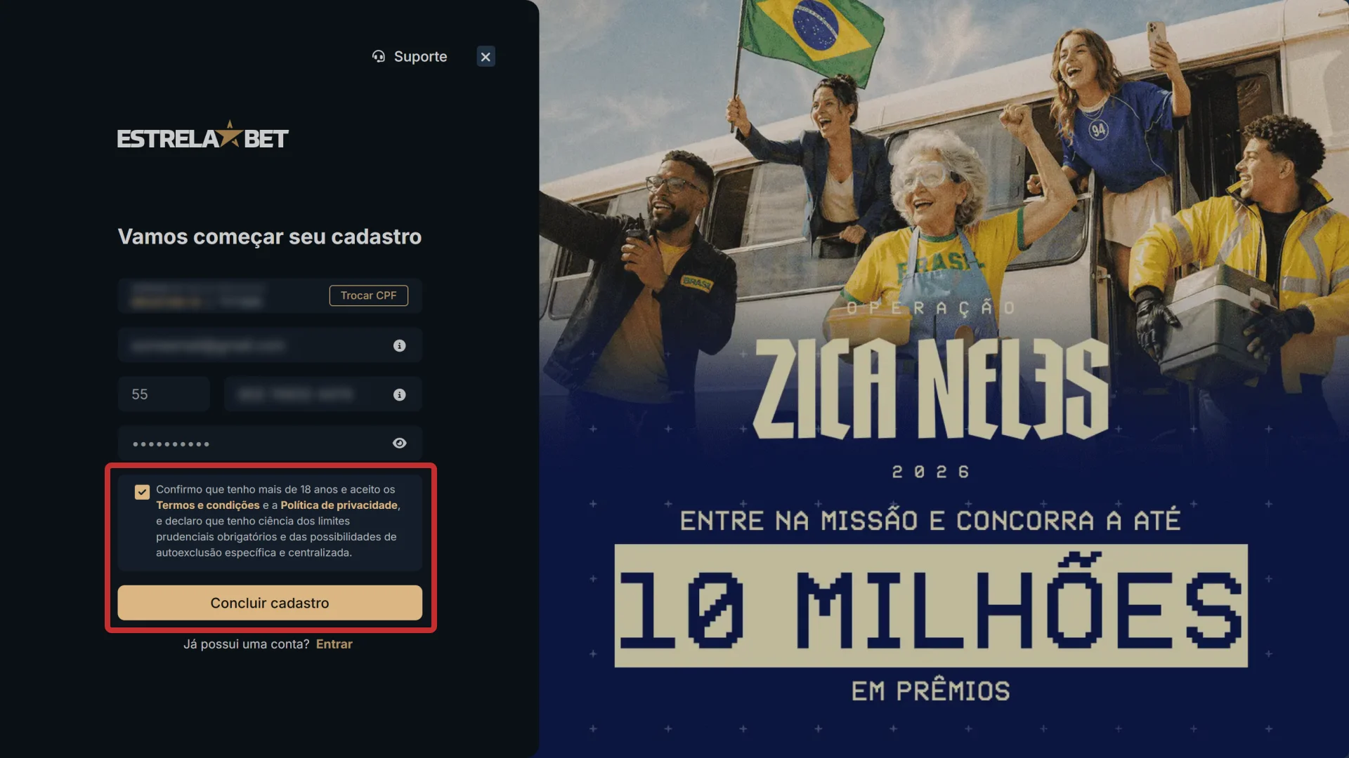 Confirme seu cadastro no EstrelaBet e verifique seu perfil rapidamente.