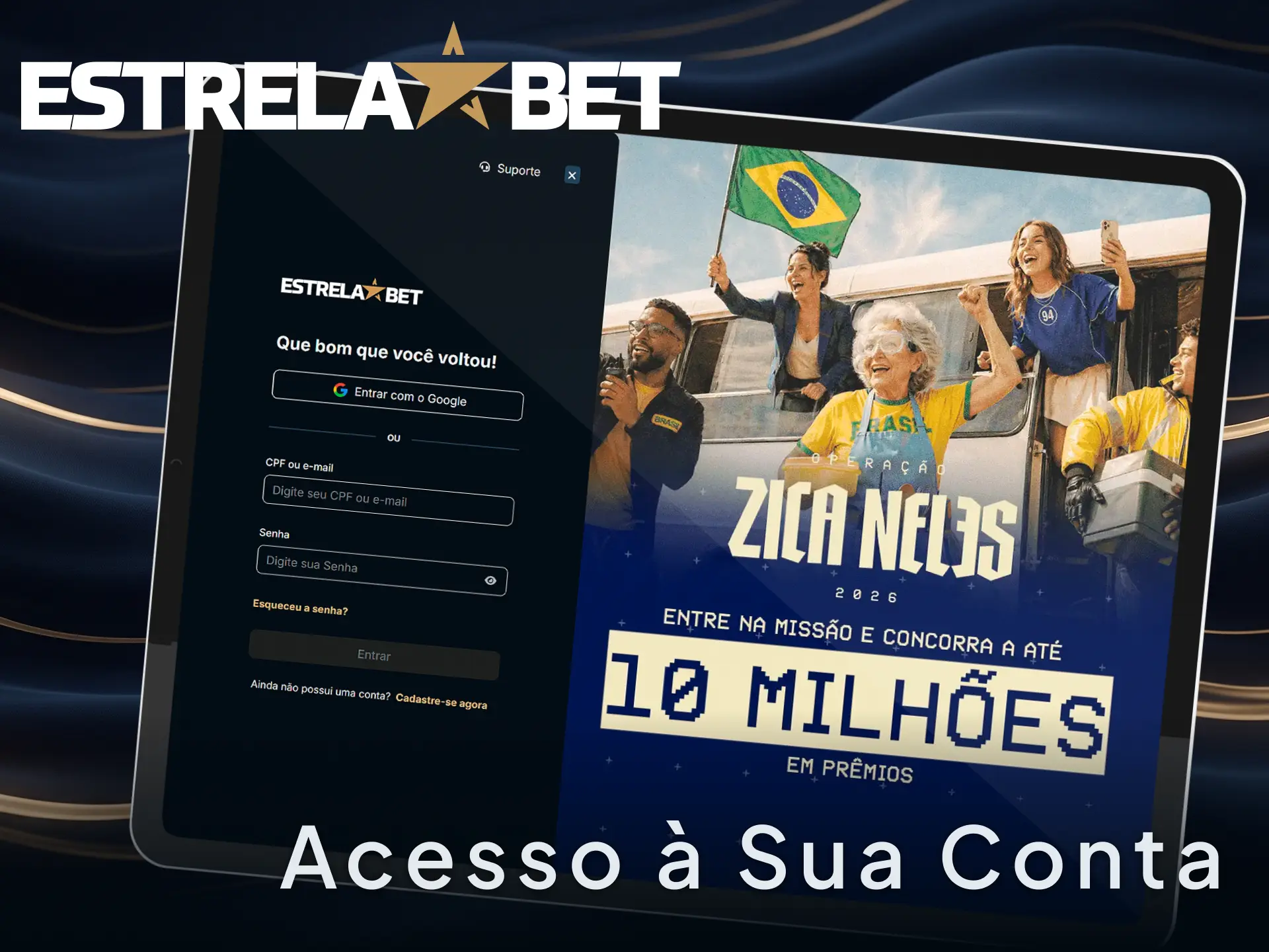 Acesse a sua conta EstrelaBet de forma rápida e aproveite os jogos.