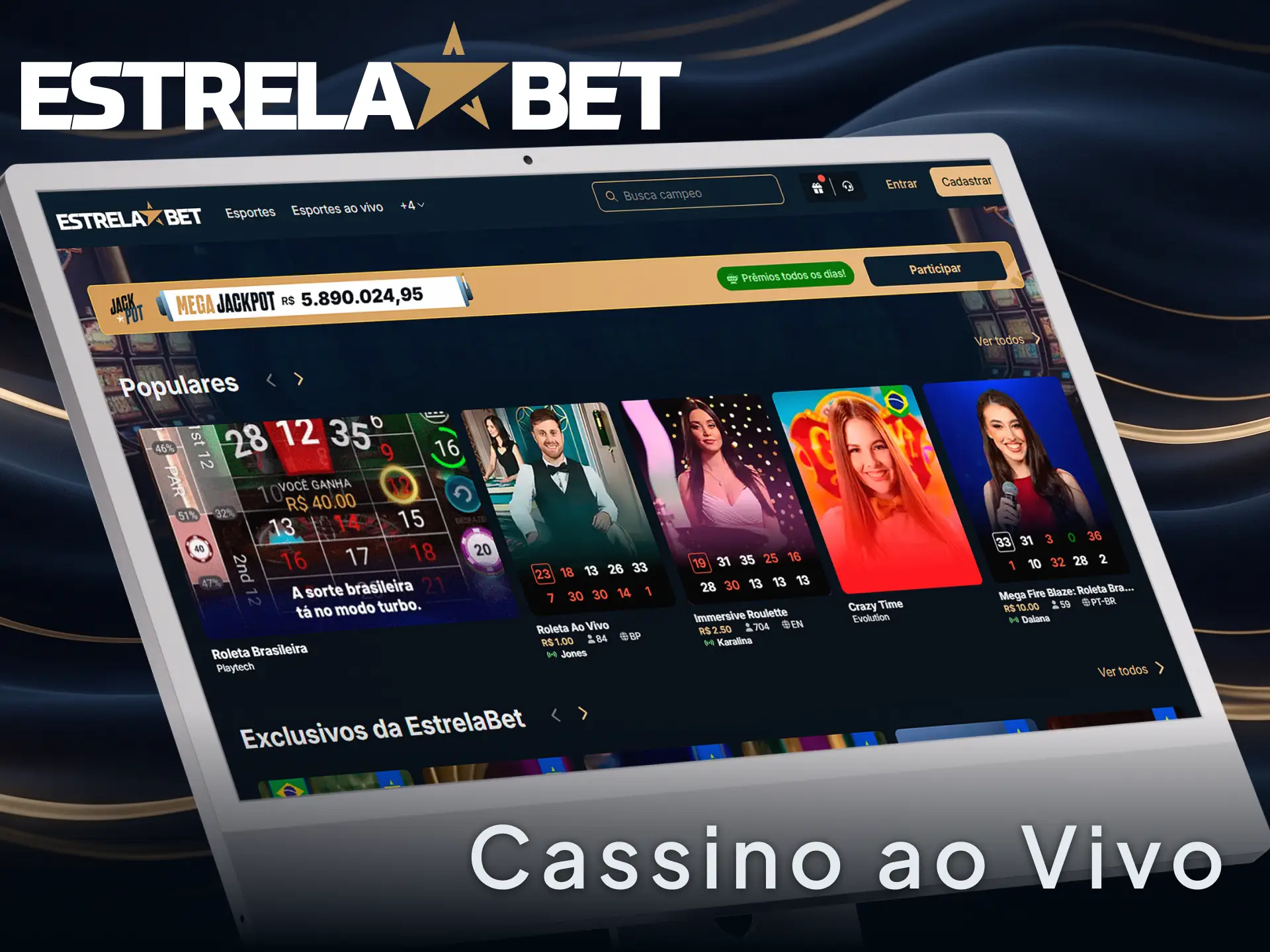 Jogue no cassino ao vivo na EstrelaBet com crupiês reais de verdade.