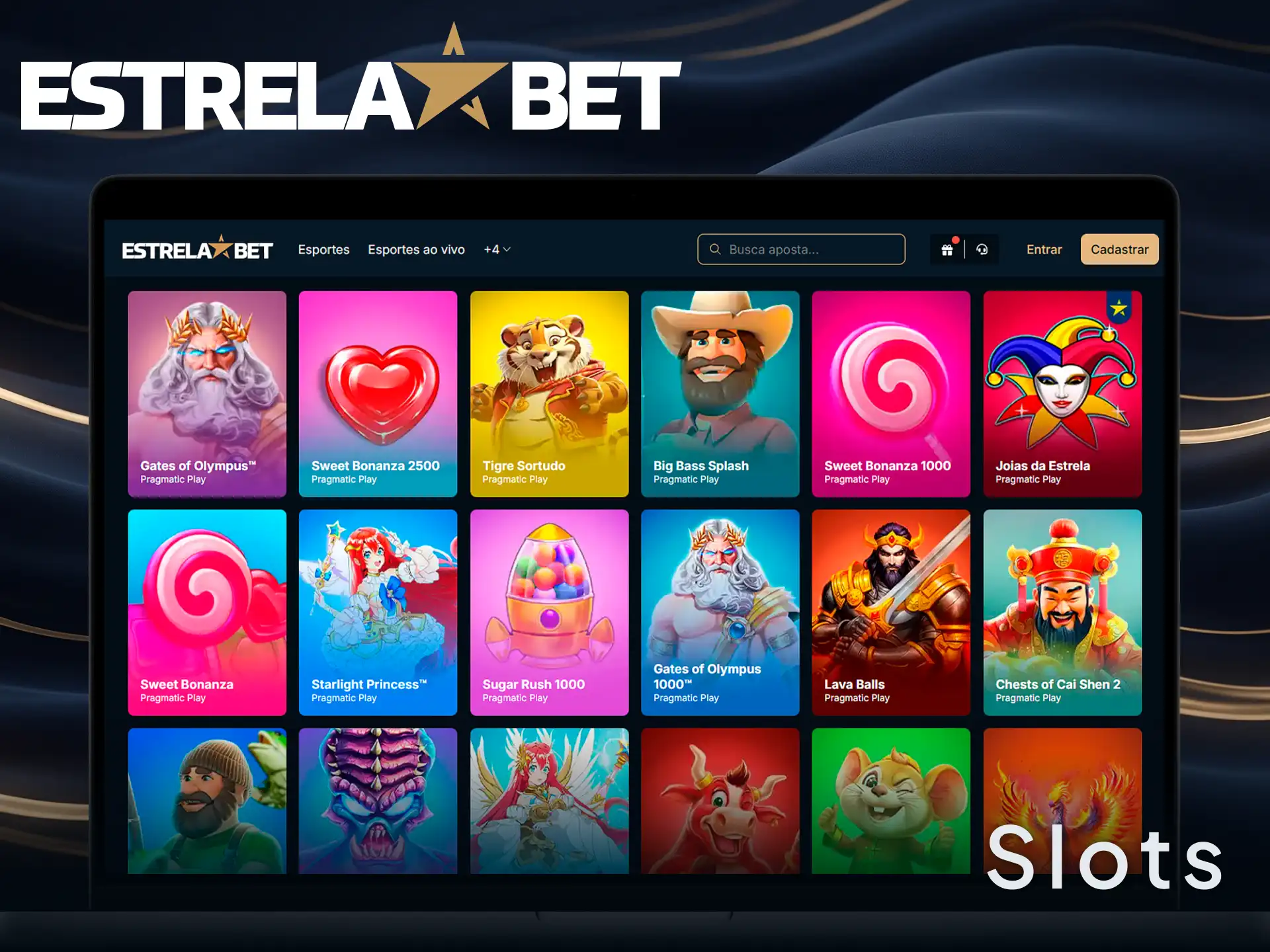 Divirta-se jogando os melhores slots na EstrelaBet e ganhe prêmios acumulados.