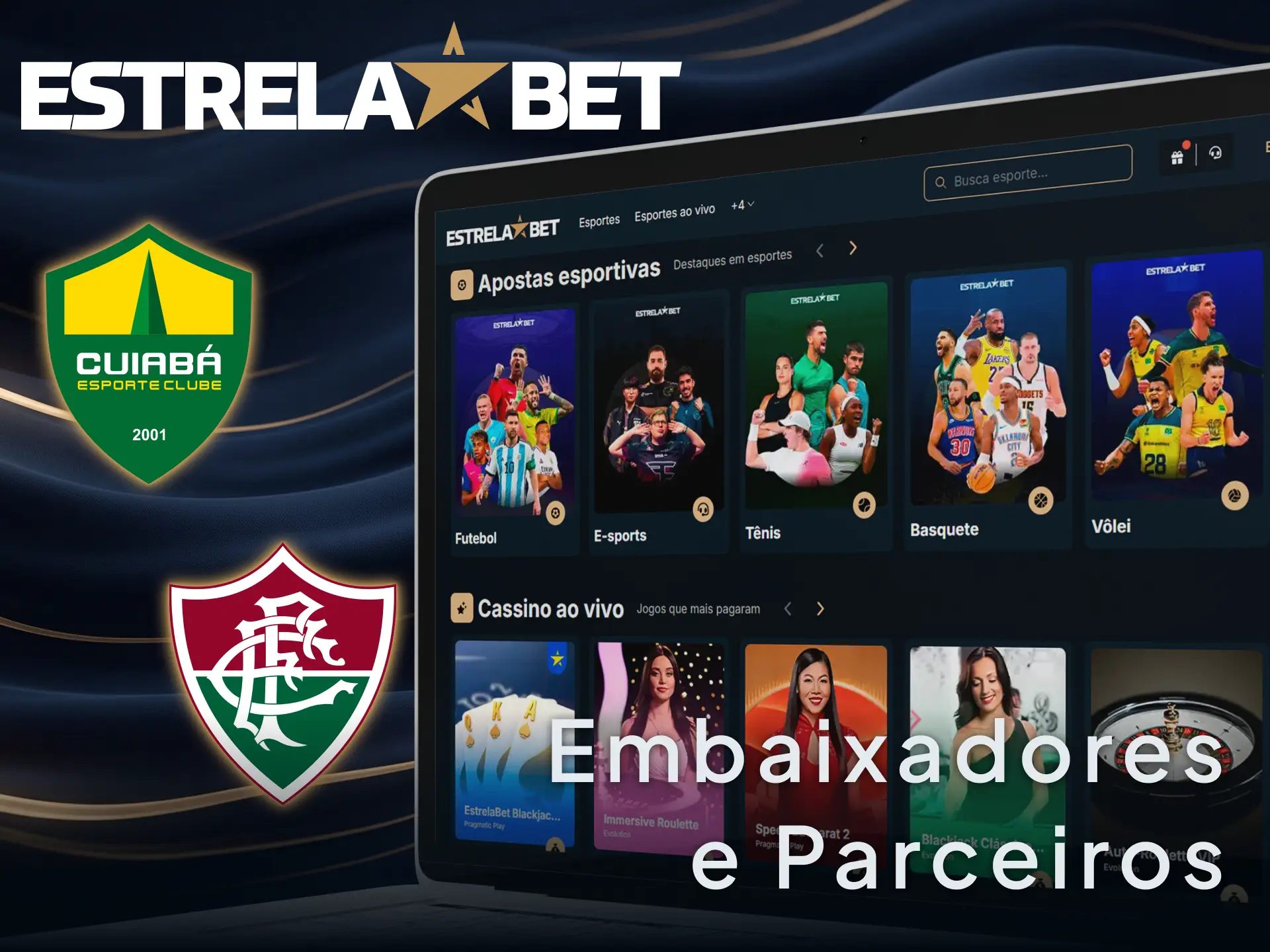 Conheça os embaixadores e parceiros da EstrelaBet no Brasil e confie na marca.